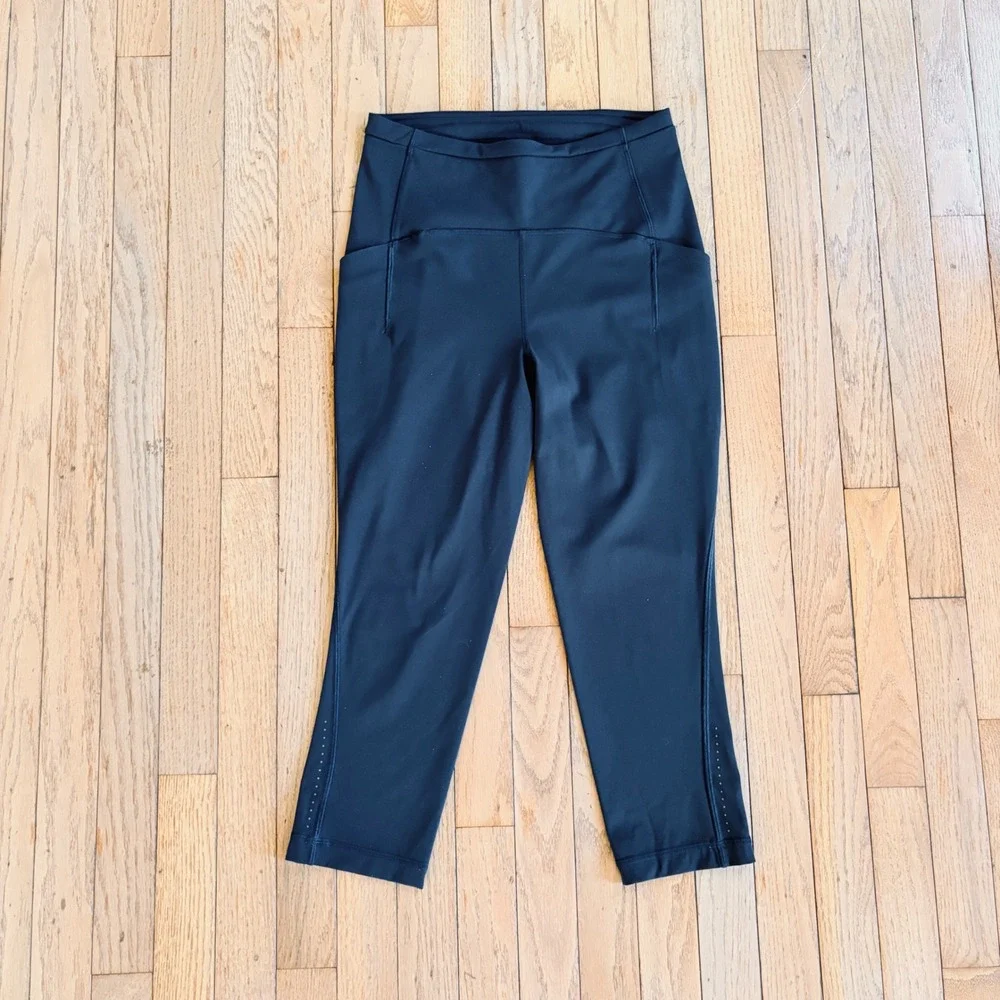 Lululemon Speed Swift High-Rise Tight Crop Leggings 6 Blue